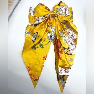5/$25 Floral Yellow hair bow